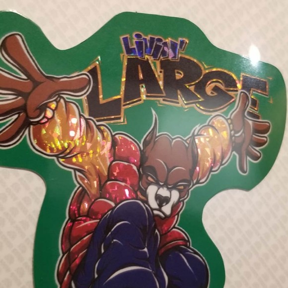 '02 Street Breed prism vending mach. sticker "Livin' Large" - Picture 4 of 6